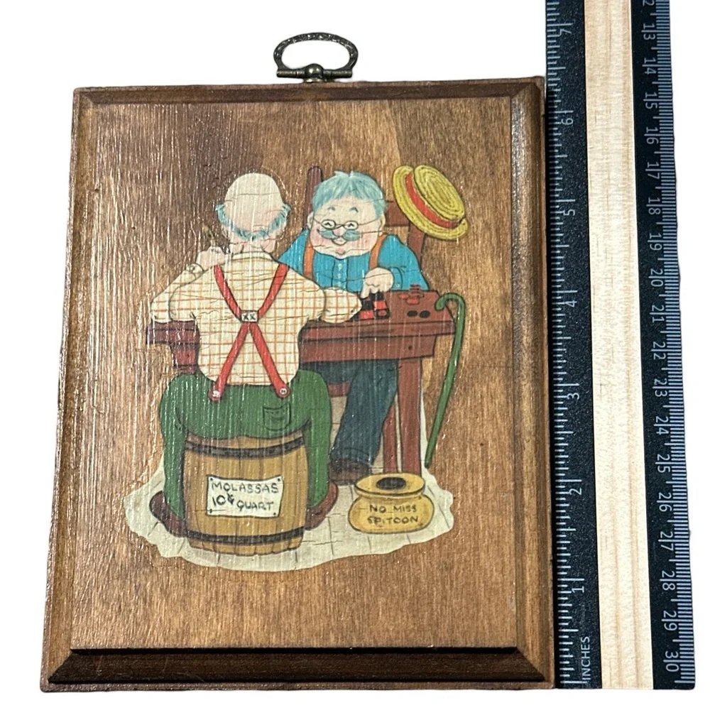 Vintage Wooden Wall Hanging Art